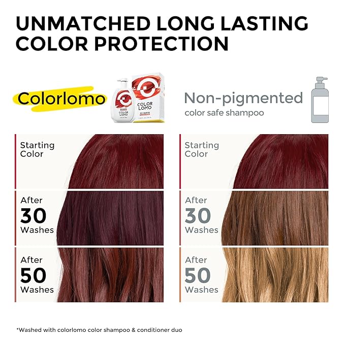 Ultra Color Safe Shampoo | Help Prevent Fading & Provide Subtle Color Replenishment | Prolong Color Vibrancy and Enhance Shine | Vegan & Cruelty-Free Formula | For Red Color Treated Hair-VivaGrace Women