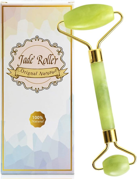 Bulex 100% Natural Jade Face Roller/Anti Aging Jade Stone Massager for Face & Eye Massage - Make Your Face Skin Smoother and Looks Younger-VivaGrace Women