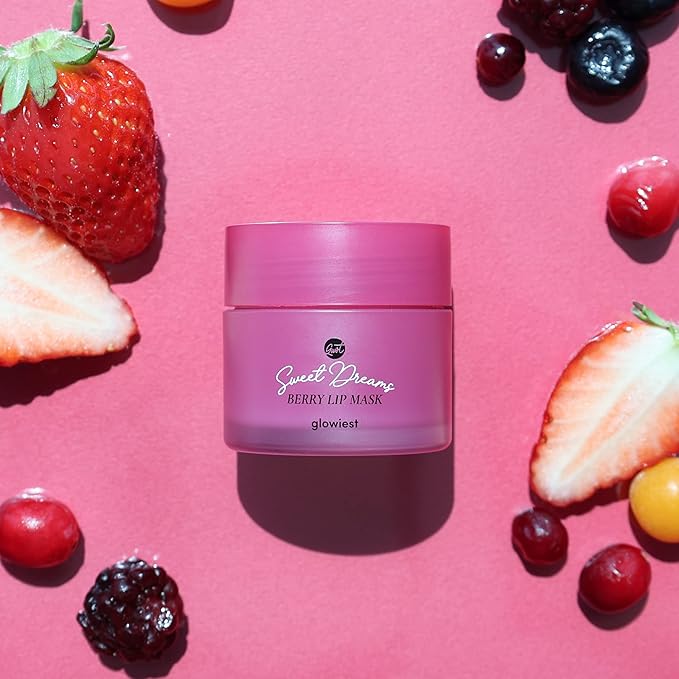Sweet Dreams Lip Mask: Nourishing, Plumping and Hydrating Lip Balm | Ecofriendly Lip Sleeping Mask | Hyaluronic Acids + Vitamin C + Shea Butter + Antioxidants | Berry - 0.7 oz.-VivaGrace Women