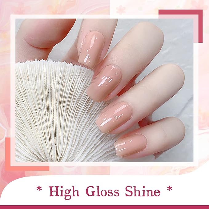 JODSONE Gel Nail Polish Kit with U V Light 36 PCS Classic Black and White Nude and Blue Purple Gel Polish Set with Manicure Tools Suitable for All Sea-VivaGrace Women