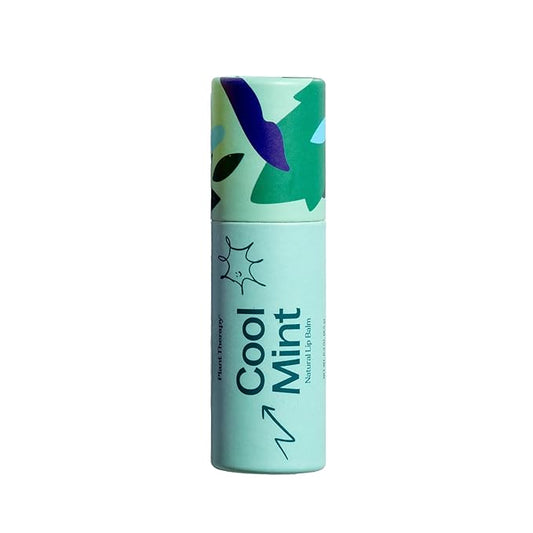 Plant Therapy Cool Mint Natural Lip Balm 0.3 oz (8.5 g) Simple, Natural Ingredients & Packaged in Eco-Friendly Recyclable Cardboard-VivaGrace Women