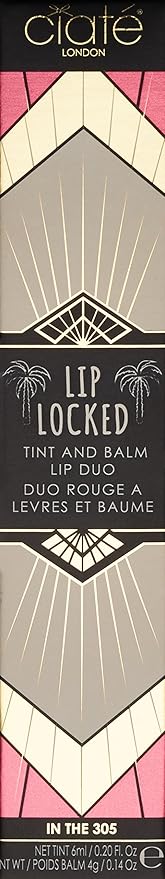 Ciate London Lip Locked Tint and Balm Lip Duo, 305/Fuchsia-VivaGrace Women