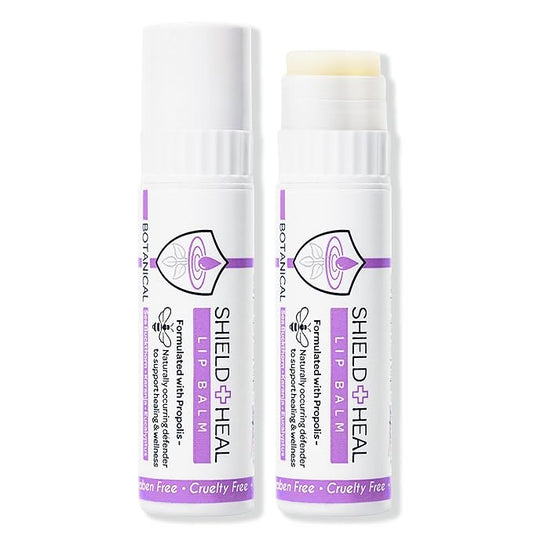 2 Pack - Botanical Lip Balm with Aromachology, Mood-Boosting Fragrance Technology, Soothes Chapped Lips & Relieves Dryness, Silky Smooth Texture Warms on Contact (2 Pack)-VivaGrace Women