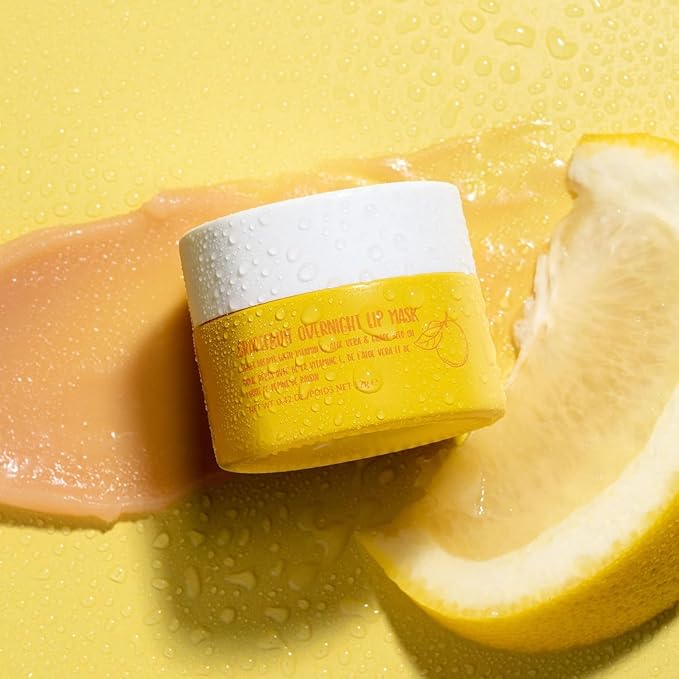 W7 Sweet Dreams Overnight Lip Mask Trio - Strawberry, Apple & Grapefruit Flavor 3 Pack - Vitamin E, Aloe Vera and Grape Seed Oil - For Hydrated, Full Looking & Irresistible Lips-VivaGrace Women