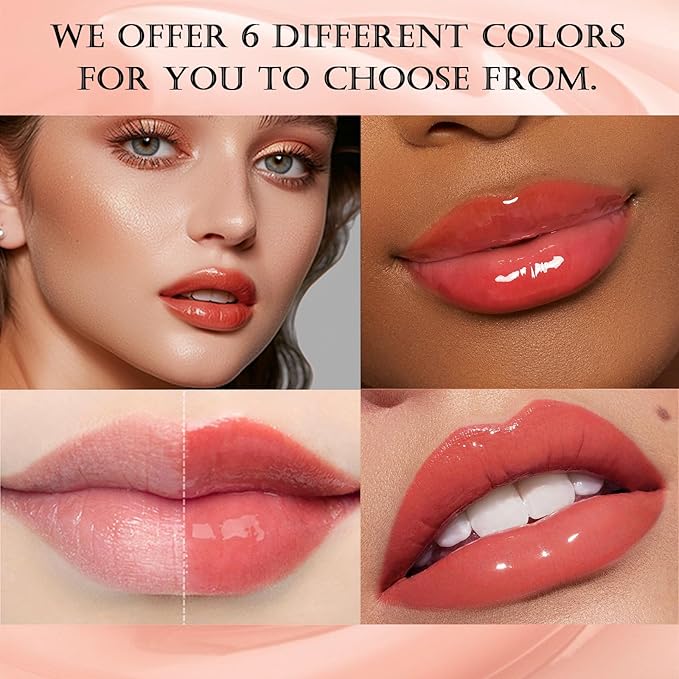 DAGEDA Tinted Lip Balm, Moisturizing Magic Color Changing Lipstick, Soothing Hydrating Lip Balm Tinted, Glossy Lip Plump Gloss Butter Balm, Lightweight, Non-Greasy, 03-VivaGrace Women