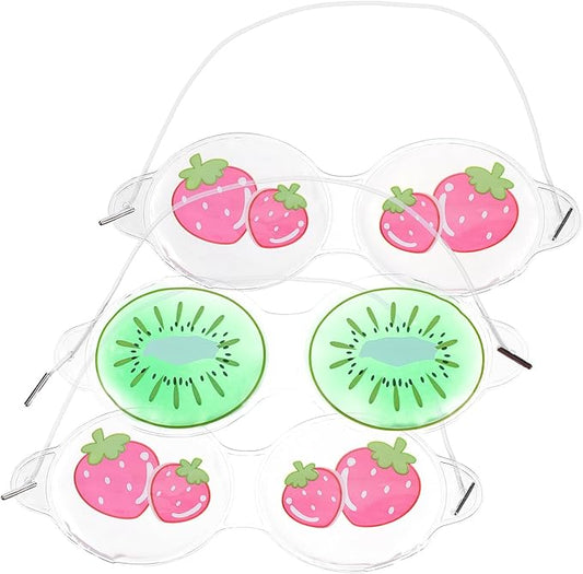 Beavorty 3pcs Sleep mask Eye mask Sleeping mask face mask Cucumbers Gel ice Cooling mask Cooling Eye Pads Eye Cooling mask Kids Cooling Masks Eye Patch Child Cold PVC-VivaGrace Women