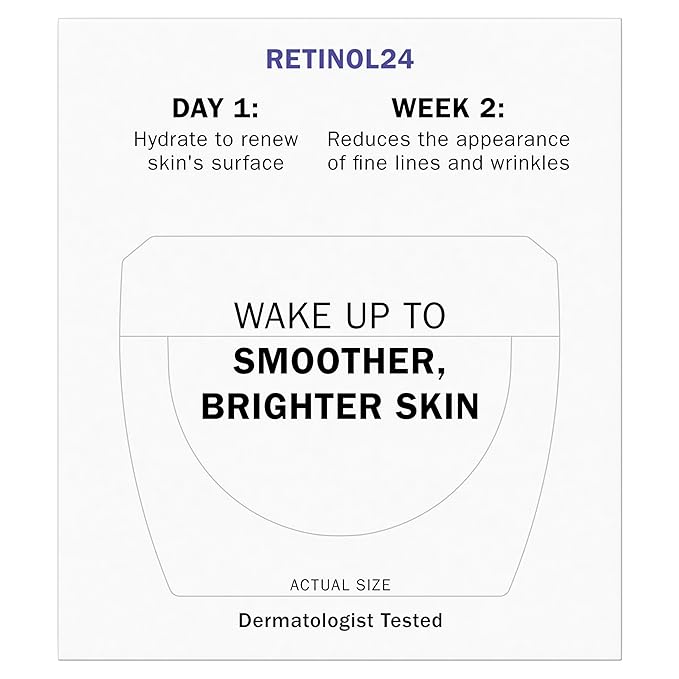 Olay Retinol 24 Face Moisturizer, Anti-Aging Night Cream for Women, Fragrance-Free, Non Greasy - Anti-Wrinkle, Smooth Fine Lines, Tightening, Hydrating Skin Care - Peptides, Glycerin, 1.7 Oz-VivaGrace Women