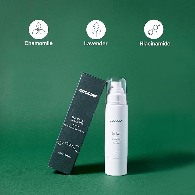 Skin Revival Serum Mist 1.35fl oz - Hydrating Facial Mist, Glowy Skin, Vegan, Sets Makeup, All Skin Type-VivaGrace Women