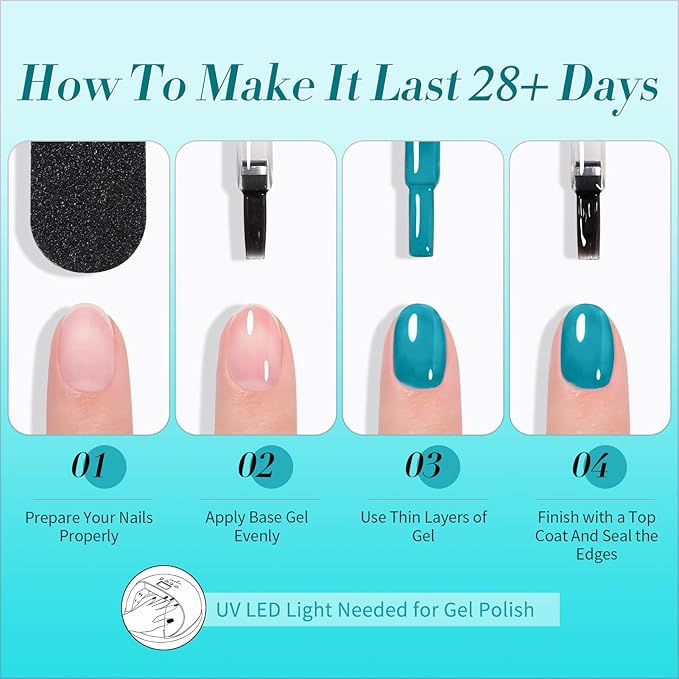 Born Pretty Jelly Gel Nail Polish Set Spring Summer Crystal Glass Translucent Pastel Sheer Gel Polish Pink Green Blue Red Yellow Silver Shiny Glitter Gel Nail Polish Nail Art Gel DIY Gift 6PCS-VivaGrace Women