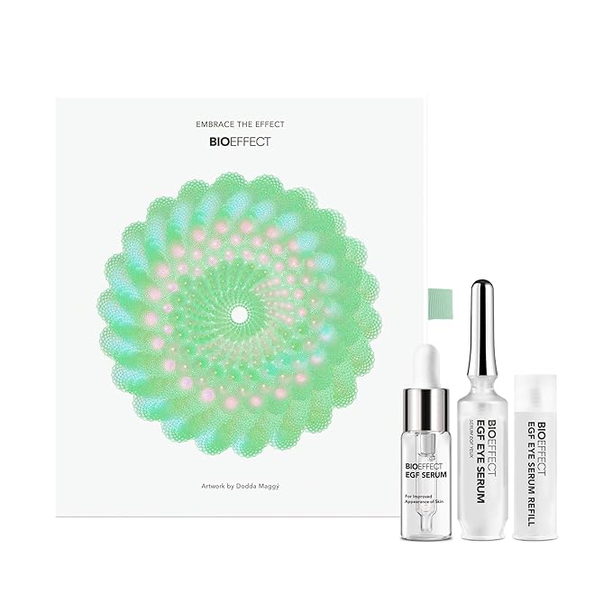 BIOEFFECT Classic Duo of EGF Serum and EGF Eye Serum plus Refill, Skincare Gift Set for Wrinkle Fighting, Moisturizing, Firming, Anti-Aging Facial Treatments featuring Barley Growth Factor-VivaGrace Women