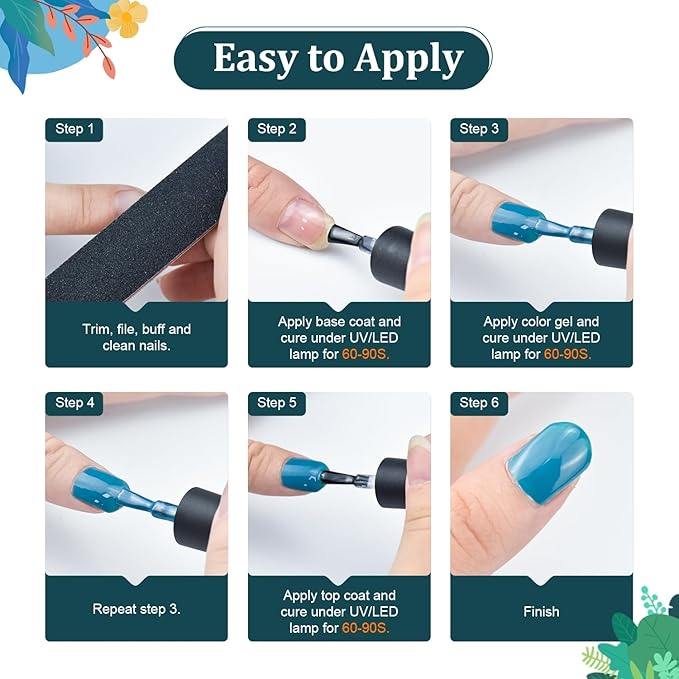 JODSONE 32 Colors Nail Polish Set With U V Light Manicure Nail Tools Nail Art Manicure Salon DIY at Home-VivaGrace Women