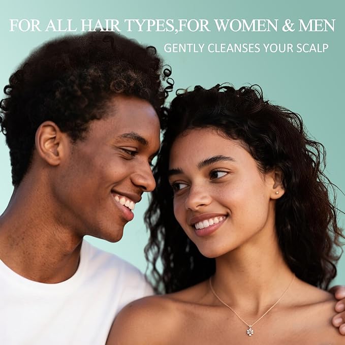 SHVYOG Scalp Scrub, Rosemary Exfoliator Scrub with Peppermint & Sea Salt, Anti-Dandruff Detox Clarifying Exfoliator Shampoo for Deep Scalp Cleanse with Scalp Massager-VivaGrace Women