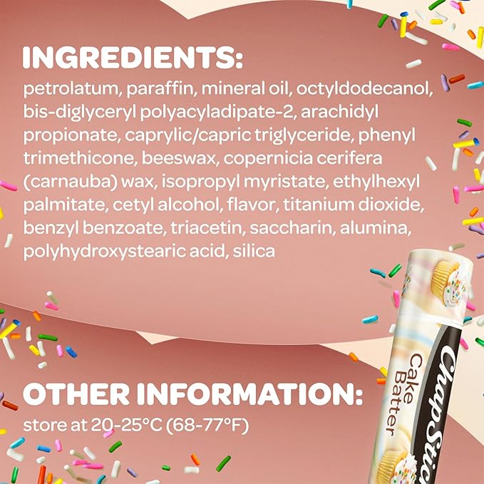 ChapStick Limited Edition Cake Batter, 12-Stick Refill Pack-VivaGrace Women