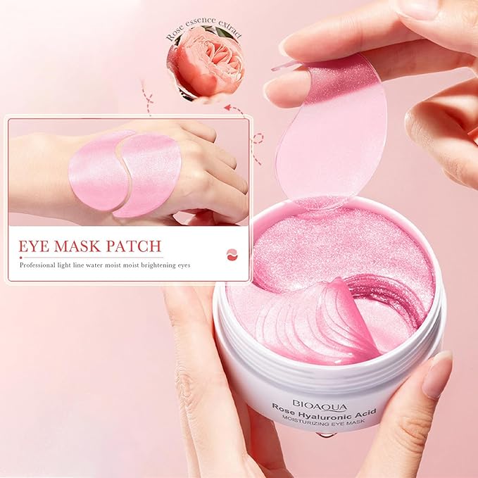 Under Eye Patches, Eye Mask, Reduce Puffy Eyes, Dark Circles, Eye Bags, Eye Patches with Collagen, Anti-Aging Rejuvenating Moisturizing Skin Care for Anti-Wrinkle Eye Masks 60PCS-VivaGrace Women
