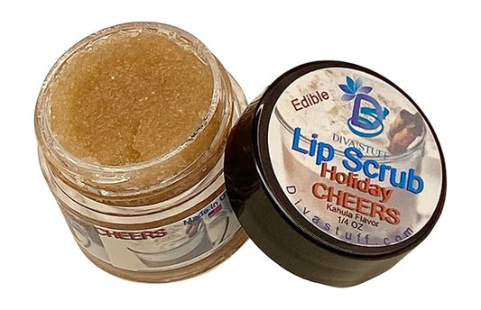 Diva Stuff Ultra Hydrating Lip Scrub for Soft Lips, Gentle Exfoliation, Moisturizer & Conditioner, ¼ oz - Made in the USA (Holiday Cheers Kahlua)-VivaGrace Women
