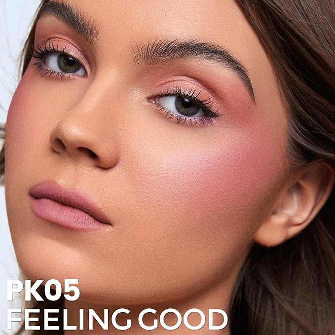 FOCALLURE Silky Cream Liquid Blush,Leaving a Matte Dewy Makeup Look,Easy to Apply and Create a Natural Flush,Long Lasting and Lightweight Cheek Blush Face Makeup,FEELING GOOD-VivaGrace Women
