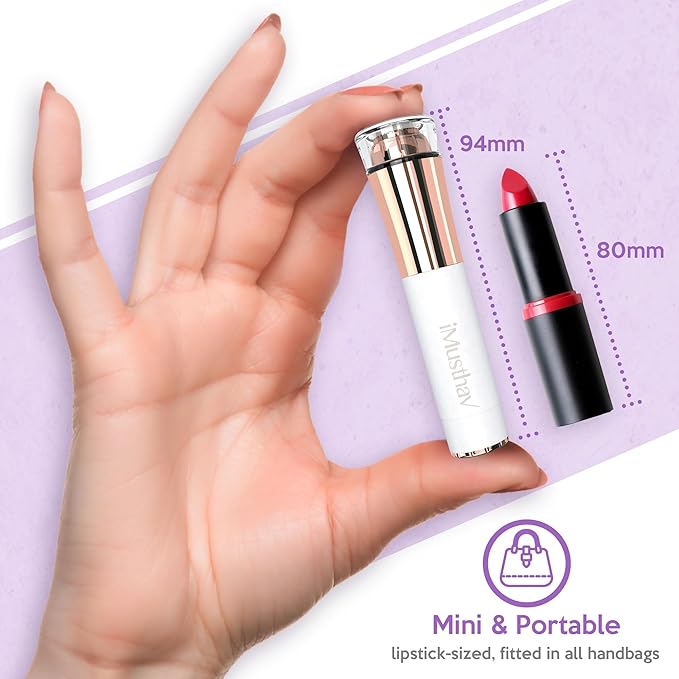 Portable Facial Hair Remover for Women – Painless, Fast & Precise Flawless Electric Razor & Epilator for Face, Lips, Chin Hair Removal – 18K Gold-Plated, 360° LED Light-VivaGrace Women