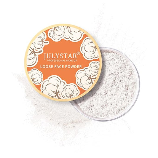 Setting Powder Loose Face Powder Matte Soft Smooth Oil Control Long Lasting Loose Setting Powder Makeup For Natural Flawless #01 Translucent-VivaGrace Women