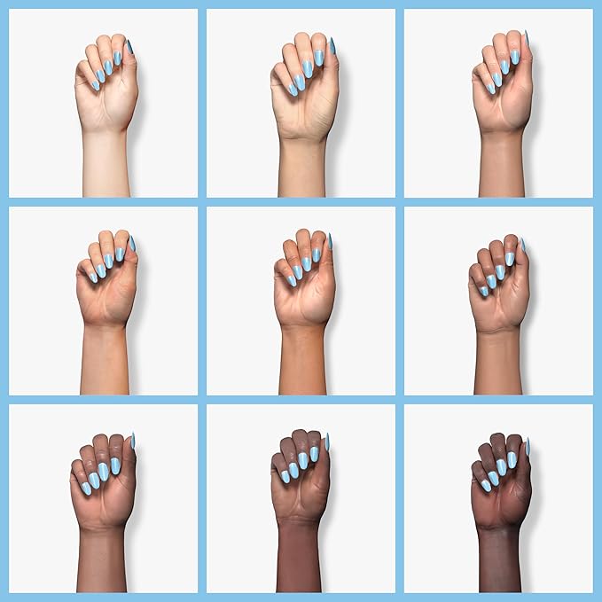 Imtiti Blue Gel Nail Polish, Bright Blue Color Gel Polish for Manicure Salon or DIY Nail Art at Home, 0.5 Fl Oz