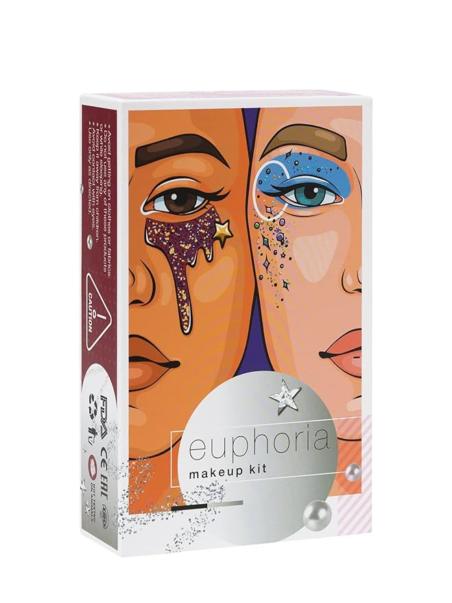 Euphoria makeup kit with glitter and gems/Professional makeup set-VivaGrace Women