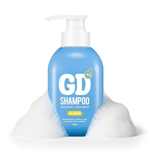 TS GD Shampoo for Boys | Korean Teen Shampoo with Upgraded Probiotics | Anti-Dandruff & Itchy Scalp Relief | Blue Fresh Allergy-Free Fragrance | Sulfate-Free (13.5 fl oz, 400ml)-VivaGrace Women