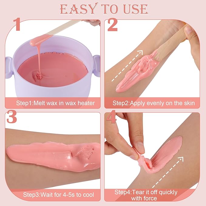 Wax Beads for Hair Removal, 80oz Wax Beads Bulk, Brazilian Waxing for Body SPA, Hard Wax Beans for Face, Bikini, Coarse Hair Removal Wax-VivaGrace Women