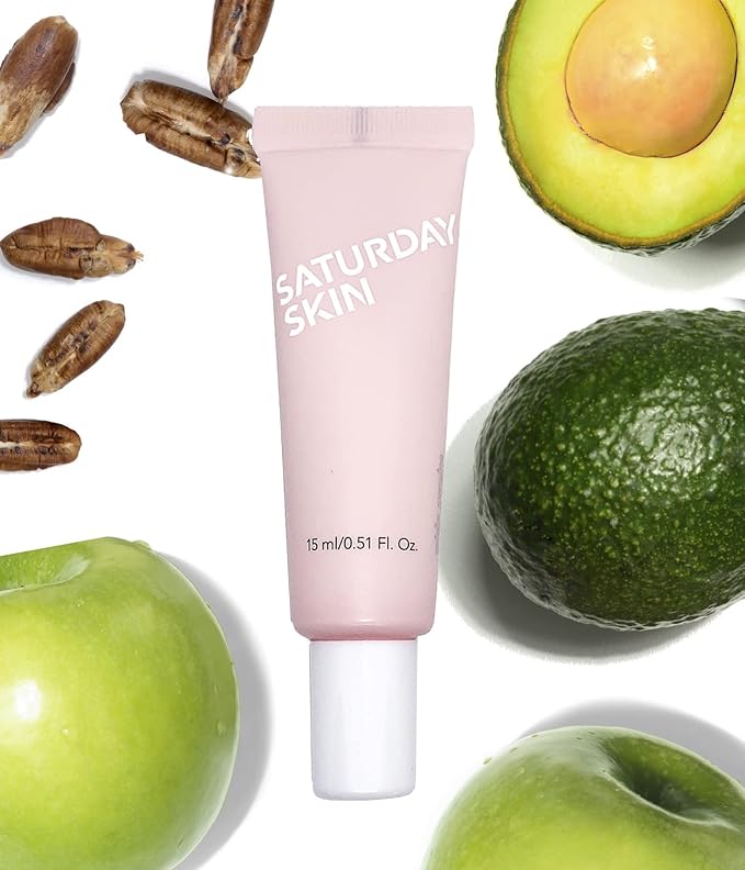 Saturday Skin Wide Awake Brightening Cream Illuminating Eye Cream for Wrinkles, Puffy Eyes + Dark Circles Lightweight, Moisturizing, Deeply Hydrates(0.51 Fl Oz (15ml))-VivaGrace Women