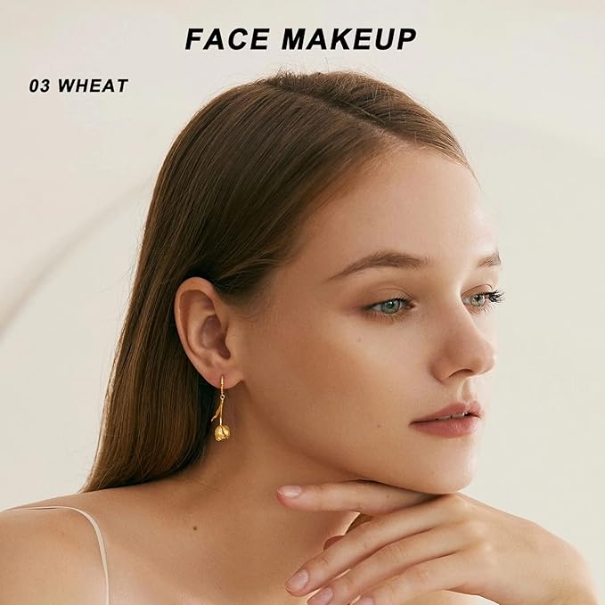 Mushroomhead Air Cushion CC Cream Flawless Foundation Natural BB Full Coverage Blemishes Long Lasting Waterproof,Multi-Function Beauty With Brush (-VivaGrace Women