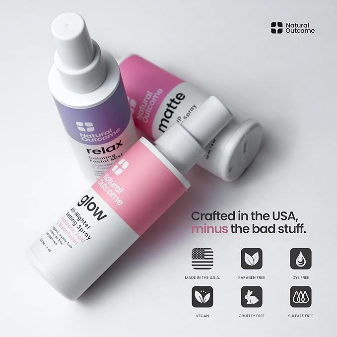 Face Mist Trio Collection – Hydrating Facial Mist Spray for Glowing Skin – Rosewater, Lavender & Hyaluronic Acid – Makeup Setting & Refreshing Face Spray Mist-VivaGrace Women