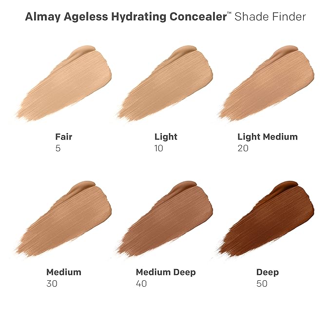 Almay Anti-Aging Concealer, Face Makeup with Hyaluronic Acid, Niacinamide, Vitamin C & E, Hypoallergenic-Fragrance Free, 010 Light, 0.37 Fl Oz (Pack of 1)-VivaGrace Women