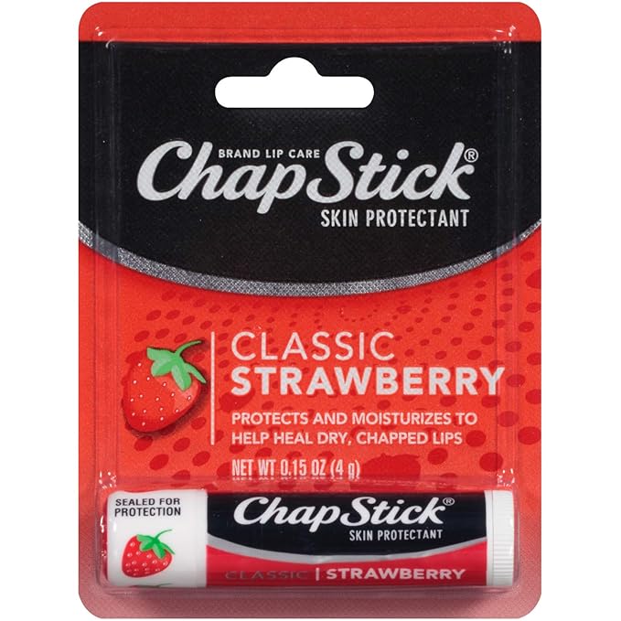 Chapstick Lip Balm-Classic Strawberry 3 Pack-VivaGrace Women