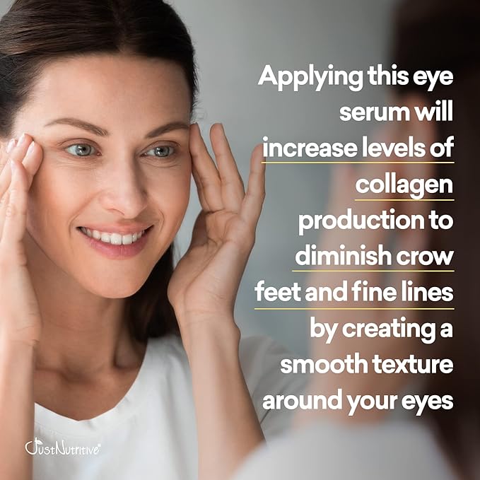 Anti Aging Eye Serum | Hydrating Eye Serum for Younger Complexion | Rapid Wrinkle Repair | Natural and Effective Eye Care | Just Nutritive | 1 Oz-VivaGrace Women