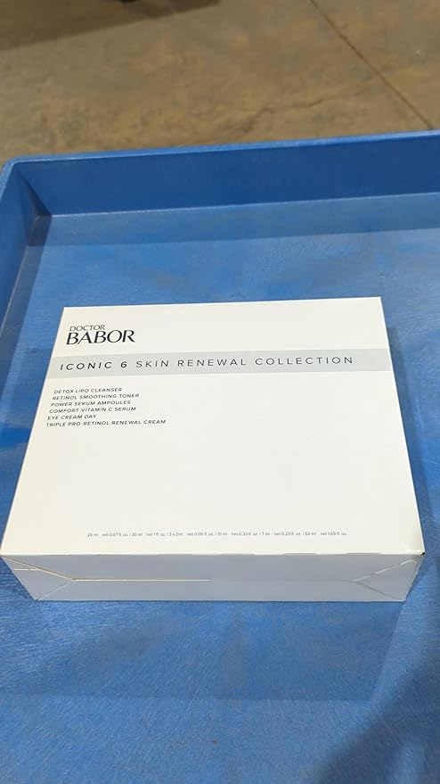 BABOR DOCTOR Iconic Skin Renewal Collection Set, Serums to Hydrate, Repair & Calm, Retinol Smoothing Toner and Renewal Cream, Lifting Vitamin C Serum and Eye Cream, Radiant Results Skincare Set-VivaGrace Women