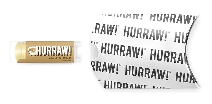 Hurraw! Chai Spice Lip Balm: Organic, Certified Vegan, Cruelty and Gluten Free. Non-GMO, 100% Natural Ingredients. Bee, Shea, Soy and Palm Free. Made in USA-VivaGrace Women