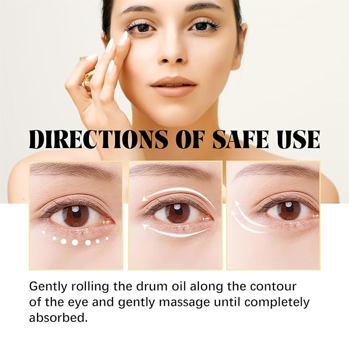 Time Eraser Rollerball Castor Oil and Frankincense, Time Eraser Rollerball, Castor Oil and Frankincense Eye Roller for Reducing Dark Circles and Bags Under Eyes-VivaGrace Women