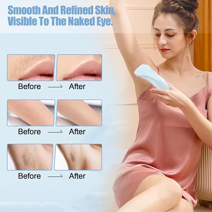 Livora Electric Shaver for Women, Bikini Trimmer for Women, Silk Glide Pro Shaver, Removable Head Electric Trimmer for Bikini, Pubic Hair, Legs, Body, Wet/Dry-VivaGrace Women