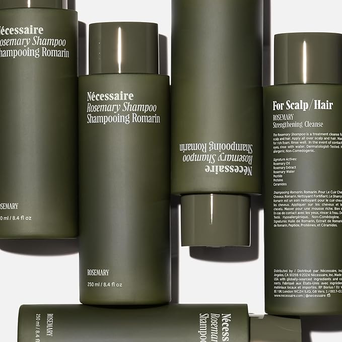 Nécessaire Rosemary Shampoo | Multi-Protien Strengthening Cleanse For Thinning Hair. For Women + Men. Good For All Hair Types/Textures. Free Of Sulfates. Color-Safe. 250 ml / 8.4 oz-VivaGrace Women
