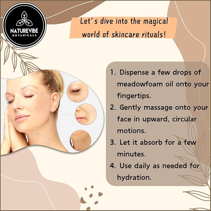 Naturevibe Botanicals Meadowfoam Oil 32 Ounces | 100% Pure and Natural | Great for Skin Care and Hair Care-VivaGrace Women