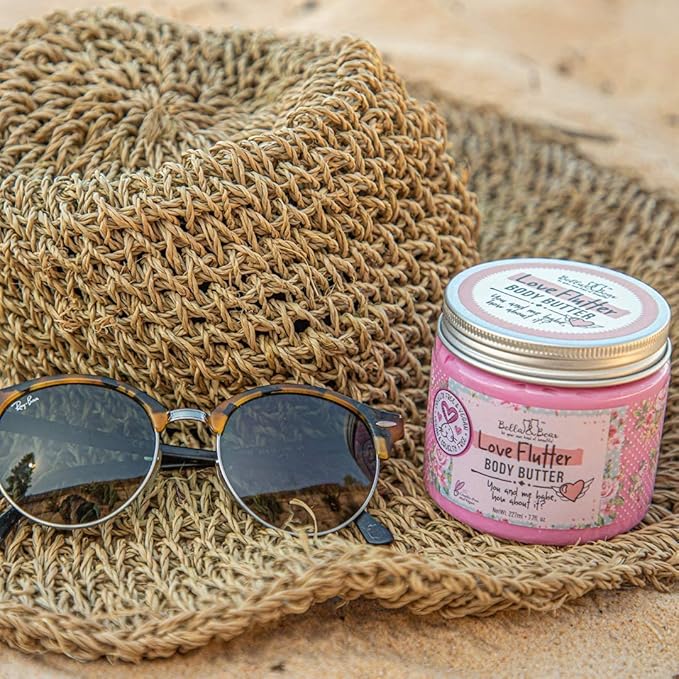 Bella and Bear Love Flutter Body Butter, Hydrating Formula, Soften & Prevent Scars, Stretch Mark Cream, 6.7oz-VivaGrace Women