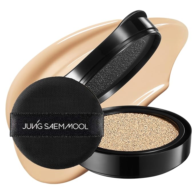 JUNG SAEM MOOL Essential Skin Nuder Cushion 21 Medium 0.49 Fl Oz (Refill Only, SPF 50 Broad Spectrum) | Natural Radiant Finish, Lightweight Hydration, Korean Cushion Foundation-VivaGrace Women