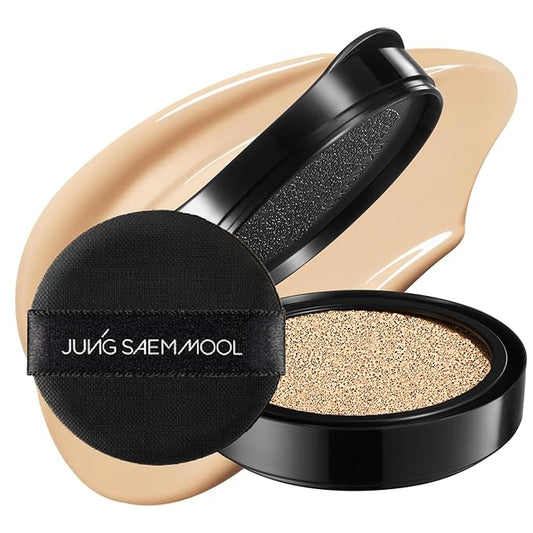 JUNG SAEM MOOL Essential Skin Nuder Cushion 21 Medium 0.49 Fl Oz (Refill Only, SPF 50 Broad Spectrum) | Natural Radiant Finish, Lightweight Hydration, Korean Cushion Foundation-VivaGrace Women