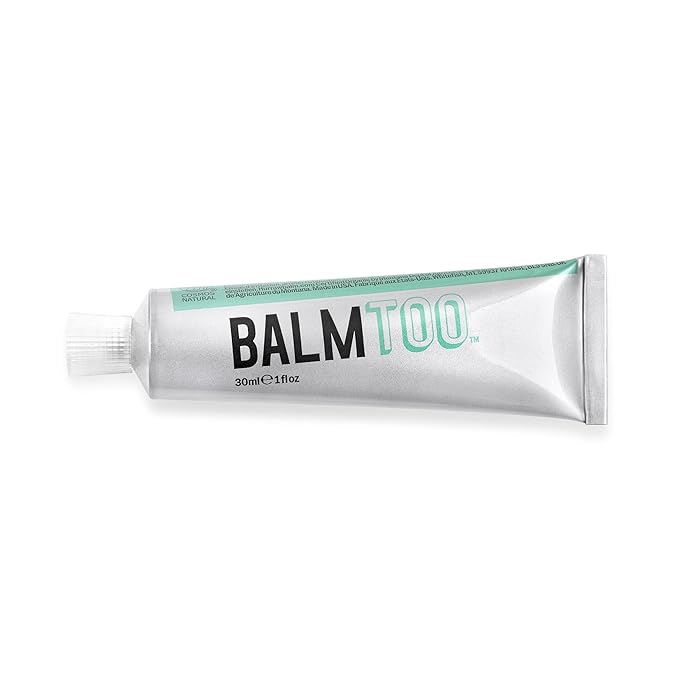 Hurraw! Balmtoo Squeezable Balm, Jasmine Vanilla: Thick, ultra-moisturizing. Anywhere application. Body, face, lips, neck, fingers, toes. 1 tube = 7 sticks of lip balm. Natural, Organic. Made in USA-VivaGrace Women