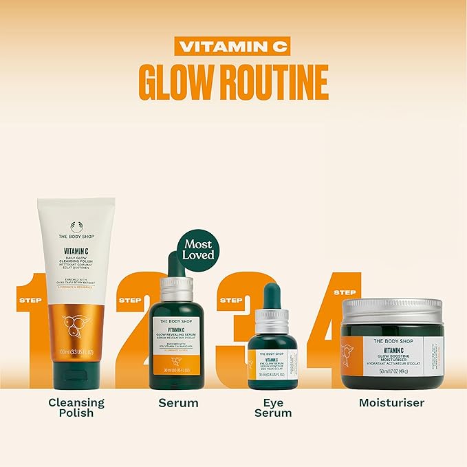 The Body Shop Vitamin C Eye Glow Serum - Illuminating And Brightening For Eye - 0.3 Fl Oz-VivaGrace Women