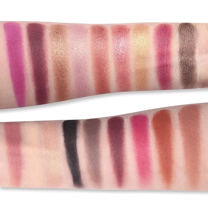 UCANBE Professional 18 Colors Eyeshadow Makeup Palette, High Pigmented 10 Matte + 7 Shimmer + 1 Metallic Glitter, Velvety Creamy Blendable Long Lasting Eye Shadow Pallets Makeup Set Kit-VivaGrace Women