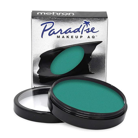 Mehron Makeup Paradise Makeup AQ Pro Size | Stage & Screen Performance, Face & Body Painting, Beauty, Cosplay, and Halloween | Water Activated Face Paint, Body Paint 1.4 oz (40 g) - Deep Sea-VivaGrace Women