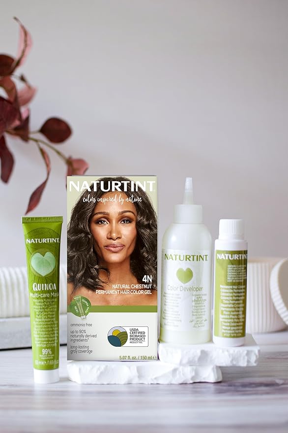 Naturtint 4N Natural Chestnut Permanent Hair Color (Pack of 6), Ammonia Free, Vegan, Cruelty Free, up to 100% Gray Coverage, Long Lasting Results (Packaging may vary)-VivaGrace Women