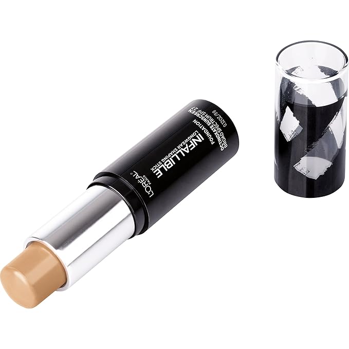 L'Oreal Paris Makeup Infallible Longwear Shaping Stick Foundation, 406 Warm Beige, 1 Tube, 0.32 Ounce-VivaGrace Women