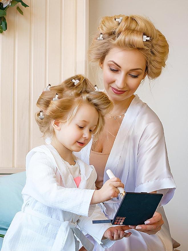 8Pcs No Bend No Crease Hair Clips - Styling Duck Bill Clips Alligator Hair Barrettes for Styling Sectioning, Small Gifts for Women Girl Salon Hairstyle Hairdressing Bangs Waves Makeup, White-VivaGrace Women