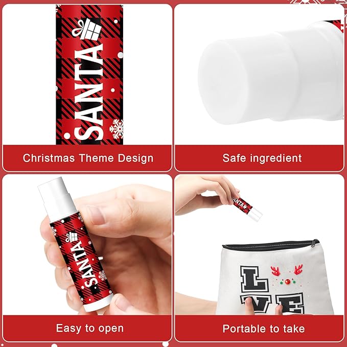 Sosation 80 Pcs Christmas Flavored Lip Balm Bulk Holiday Christmas Stocking Gift Set Celebrate Lip Balm Stick Beauty Lip Care-VivaGrace Women