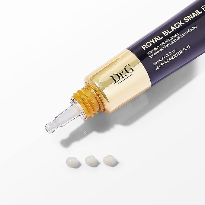 Dr.G Royal Black Snail Eye Cream - Intensive Wrinkle Care Cream for Eye Wrinkles and All Fine Wrinkles - 1.01 Fl Oz-VivaGrace Women